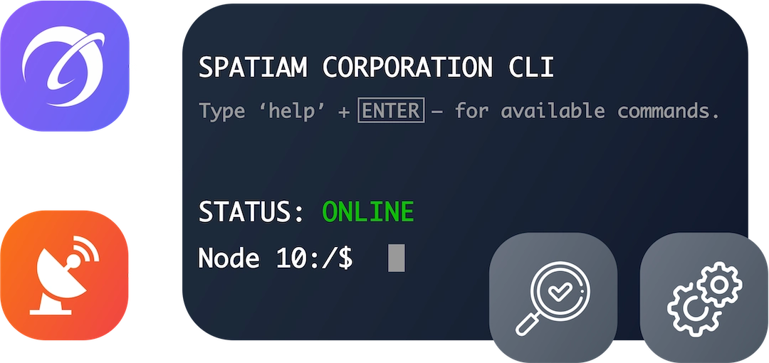 local and remote access to Spatiam's DTN CLI